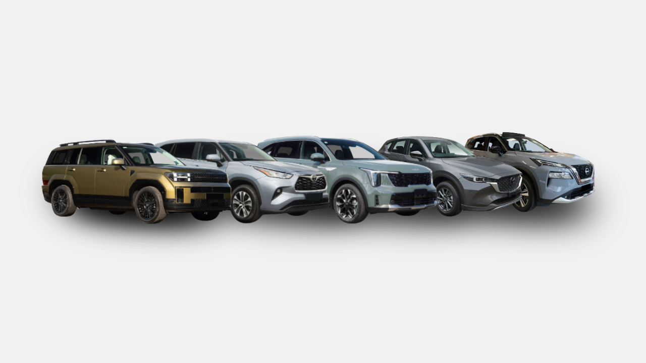 2026 Family SUV Comparison: Hyundai Santa Fe vs Toyota Kluger vs Kia Sorento vs Mazda CX-5 vs Nissan X-Trail